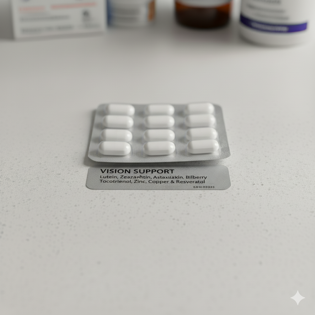 Antioxidant for eye fatigue and retinal health